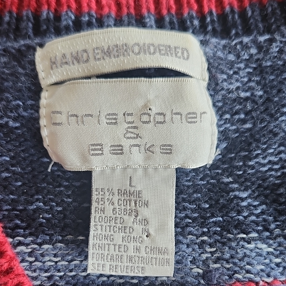 Christopher & Banks Hand-Embroidered Knit Vest – Size L - Picture 9 of 10
